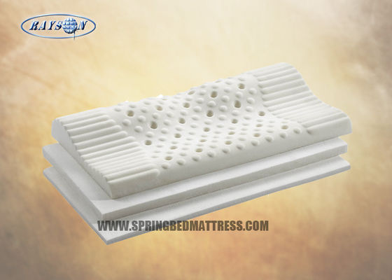 Подушка латекса мебели гостиницы белая естественная/подушка шеи поддержки латекса цервикальная